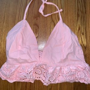 Shein Pink crop top